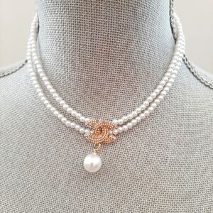 NEW Double Strand  Pearl Necklace